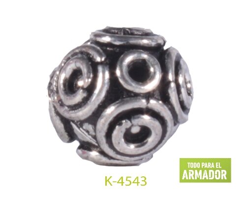 CUENTAS DE METAL DE LA INDIA K-4543